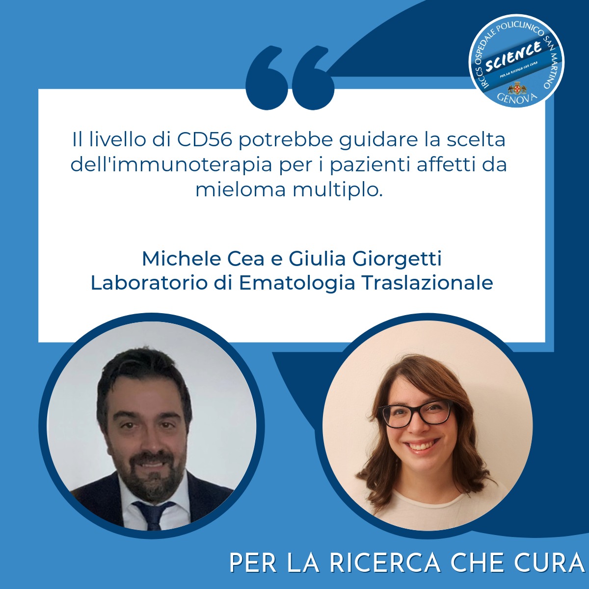 Immagine che riporta una citazione del prof. Cea e della dott.ssa Giorgetti: