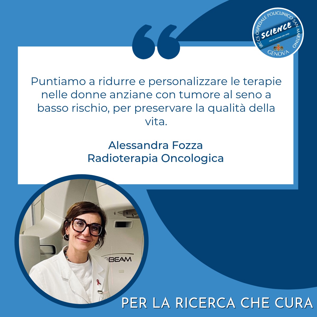 Dichiarazione della dott.ssa Fozza: