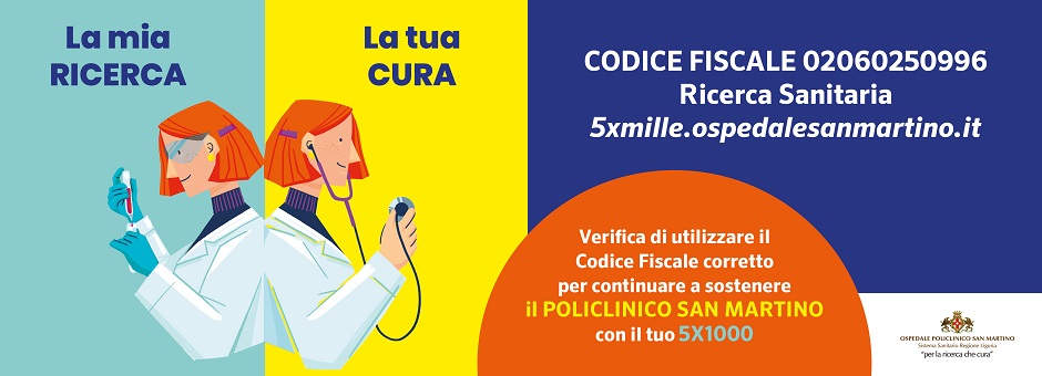 Il tuo 5x1000 al Policlinico San Martino
