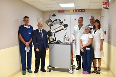 Donato alla Clinica Otorinolaringoiatrica un esoscopio robotizzato per la chirurgia oncologica mini-invasiva
